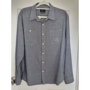 Men's Jachs NY Button-up Shirt Navy Size XXL